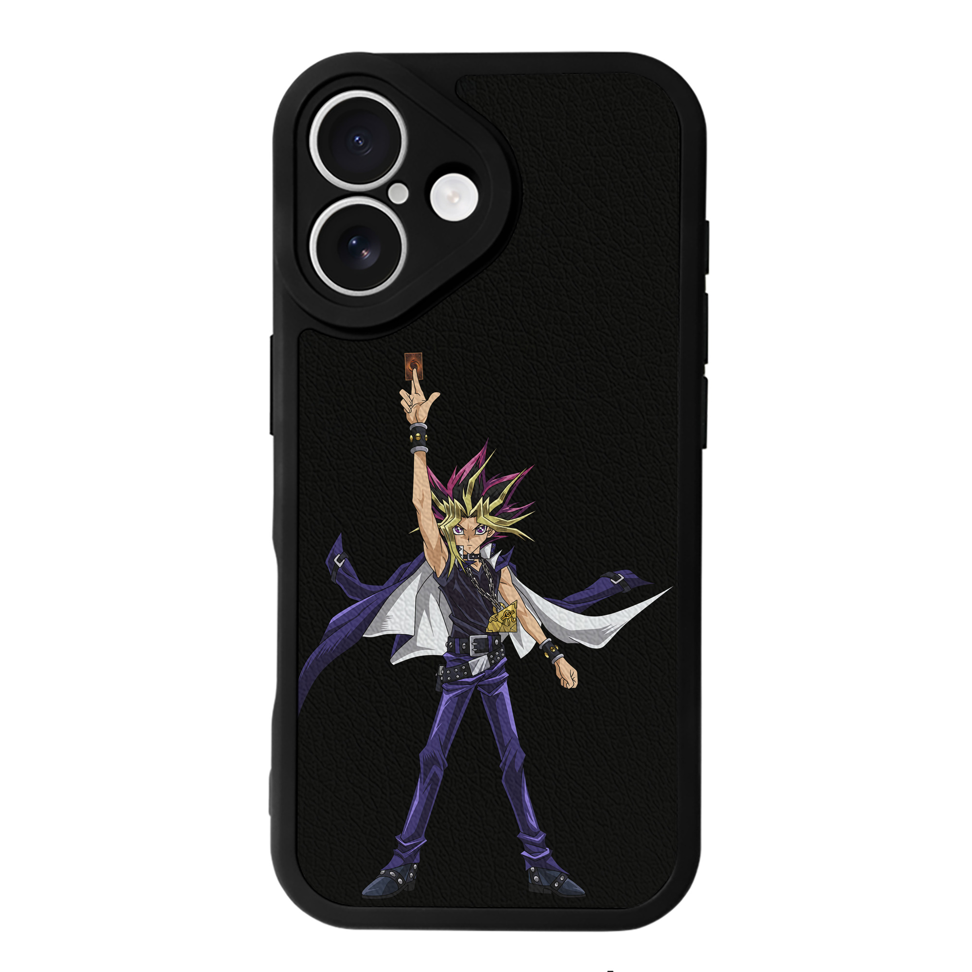 遊☆戯☆王 Yu-Gi-Oh! 【iPhone 16シリーズ対応】シリコンスマホケース（レザー調） 材質：シリコン
